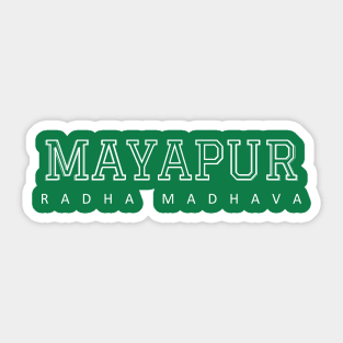 Mayapur Radha Madhava college design Sticker